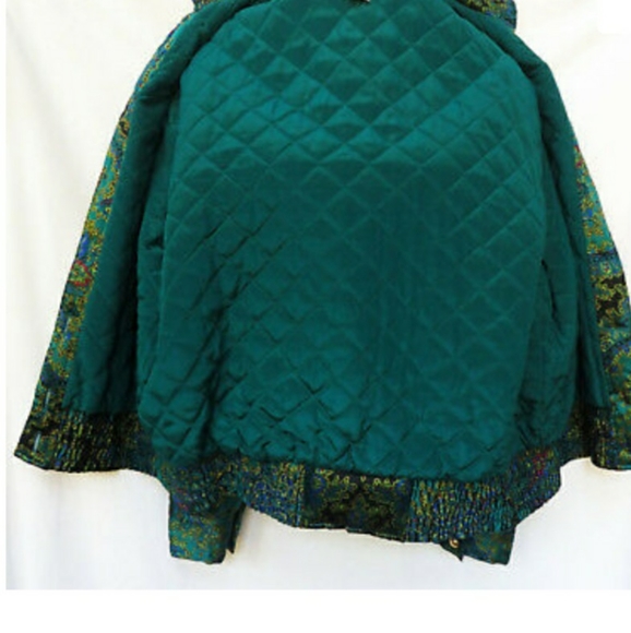 Carlisle Vintage Paisley Silk Bomber Jacket - Picture 4 of 9